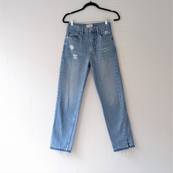 FRAME Denim 100% Cotton Straight Blue Jeans, size 25